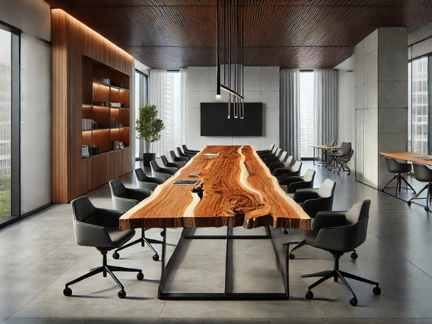 Oak Log Board – 3100 x 500 x 50 mm – Sanded