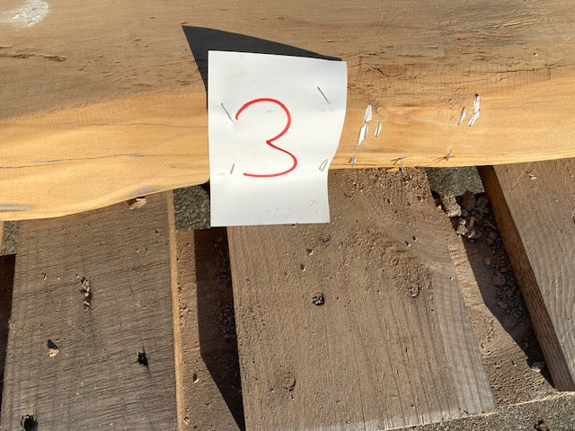 Cedar Live Edge Slab – 2850 x 980 x 60 mm – Sanded