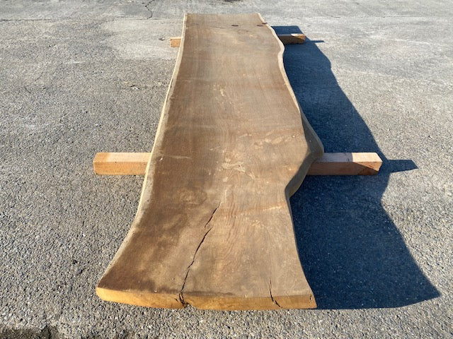 Eiken Boomstamblad – 2980 x 660 x 55 mm – Geschuurd